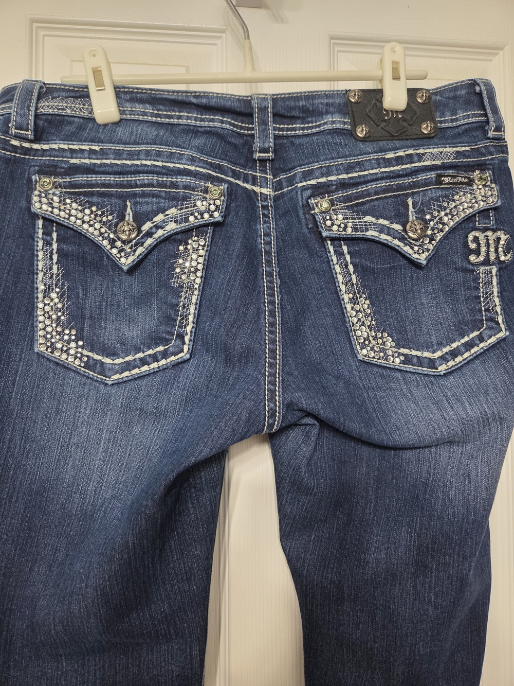 Miss Me Dark Blue Stretch Bootcut Jeans - Picture 4 of 7